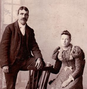 James and Catherine McKinnon wedding photo 1897